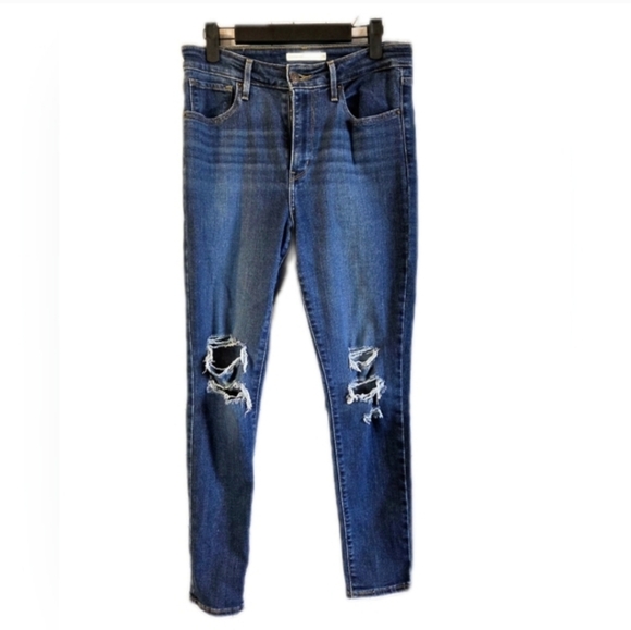 Levi's 721 High Rise Distressed Skinny Jeans - Picture 8 of 8